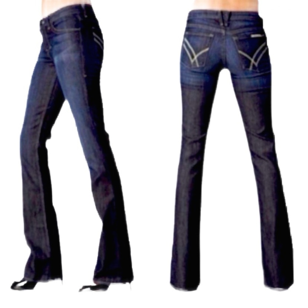 NWT William Rast Stella Straight Stretch Boot Cut Jeans Size 26